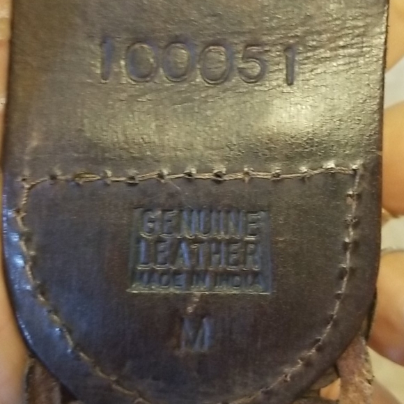 Genuine Leather Belt. Worn once! - Picture 2 of 3